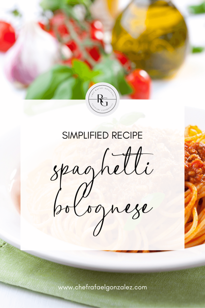 How to make simplified spaghetti bolognese